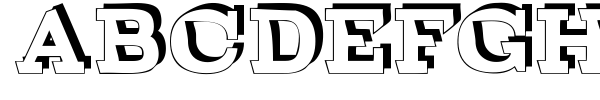 Broken Depth font preview